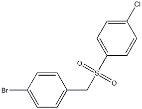 1-bromo-4-((4-chlorophenylsulfonyl)methyl)benzene 结构式