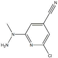 2-(1-methylhydrazinyl)-6-chloropyridine-4-carbonitrile 结构式