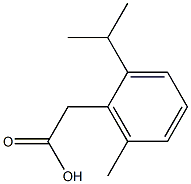 2-(2-isopropyl-6-methylphenyl)acetic acid 结构式