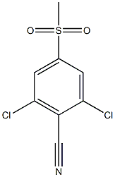 2,6-dichloro-4-(methylsulfonyl)benzonitrile 结构式