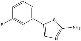2-AMINO-5-(3-FLUOROPHENYL)-THIAZOLE 结构式