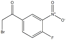 2-bromo-1-(4-fluoro-3-nitrophenyl)ethanone 结构式