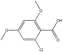 2-chloro-4,6-dimethoxybenzoic acid 结构式