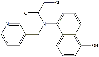 2-chloro-N-(1-hydroxynaphthalen-5-yl)-N-((pyridin-3-yl)methyl)acetamide 结构式