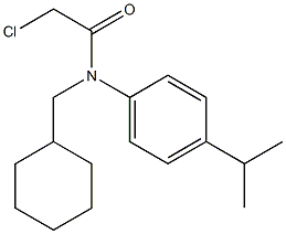 2-chloro-N-(cyclohexylmethyl)-N-(4-isopropylphenyl)acetamide 结构式