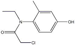 2-chloro-N-ethyl-N-(4hydroxy-2-methylphenyl)acetamide 结构式