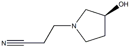 3-((S)-3-hydroxypyrrolidin-1-yl)propanenitrile 结构式