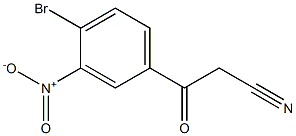 3-(4-bromo-3-nitrophenyl)-3-oxopropanenitrile 结构式