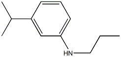 3-isopropyl-N-propylbenzenamine 结构式