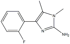 4-(2-fluorophenyl)-1,5-dimethyl-1H-imidazol-2-amine 结构式