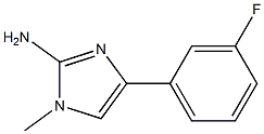 4-(3-fluorophenyl)-1-methyl-1H-imidazol-2-amine 结构式