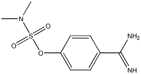 4-amidinophenyl dimethylsulfamate 结构式