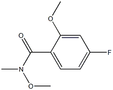 4-fluoro-N,2-dimethoxy-N-methylbenzamide 结构式