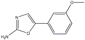 5-(3-METHOXY-PHENYL)-OXAZOL-2-YLAMINE 结构式