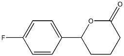 6-(4-fluorophenyl)-tetrahydropyran-2-one 结构式