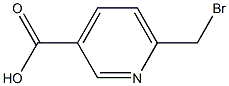 6-(bromomethyl)pyridine-3-carboxylic acid 结构式