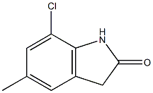 7-chloro-5-methylindolin-2-one 结构式