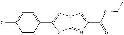 ethyl 2-(4-chlorophenyl)imidazo[2,1-b]thiazole-6-carboxylate 结构式