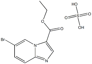 ethyl 6-bromoimidazo[1,2-a]pyridine-3-carboxylate sulfate 结构式