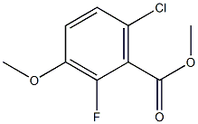 methyl 6-chloro-2-fluoro-3-methoxybenzoate 结构式