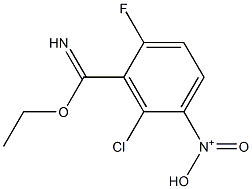 N-(2-chloro-3-(ethoxy(imino)methyl)-4-fluorophenyl)-N-oxohydroxylammonium 结构式