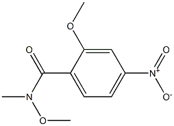 N,2-dimethoxy-N-methyl-4-nitrobenzamide 结构式