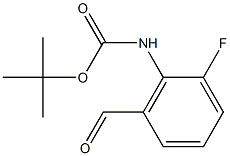 tert-butyl 2-fluoro-6-formylphenylcarbamate 结构式