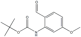 tert-butyl 2-formyl-5-methoxyphenylcarbamate 结构式