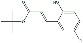 tert-butyl 3-(5-chloro-2-hydroxyphenyl)acrylate 结构式