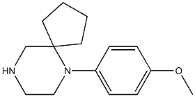 1-(6,9-Diazaspiro[4.5]dec-6-yl)-4-methoxybenzene 结构式