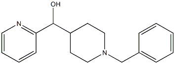 1-苄基-4-哌啶基-2-吡啶基甲醇 结构式