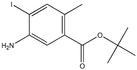 Tert-butyl (3-amino-4-iodo-6-methyl)benzoate 结构式