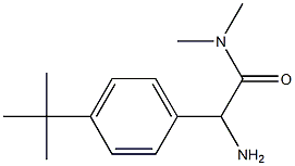 2-amino-2-(4-tert-butylphenyl)-N,N-dimethylacetamide 结构式