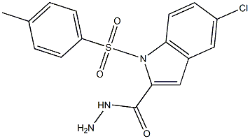 5-chloro-1-tosyl-1H-indole-2-carbohydrazide 结构式