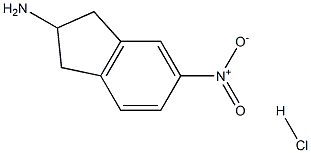 2-氨基-5-硝基茚满盐酸盐 结构式