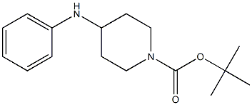 4-苯胺基-哌啶-1-碳酸叔丁酯 结构式