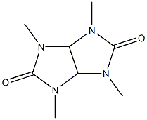 2,4,6,8-tetramethyl-2,4,6,8-tetrazabicyclo[3.3.0]octane-3,7-dione 结构式