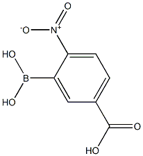 3-Borono-4-nitrobenzoic acid 结构式