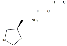 (R)-3-氨甲基吡咯烷二盐酸盐 结构式