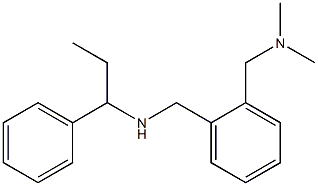 ({2-[(dimethylamino)methyl]phenyl}methyl)(1-phenylpropyl)amine 结构式