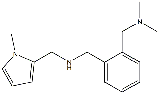 ({2-[(dimethylamino)methyl]phenyl}methyl)[(1-methyl-1H-pyrrol-2-yl)methyl]amine 结构式