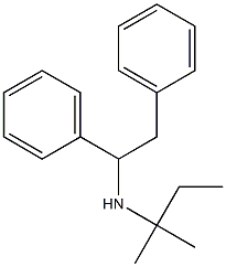 (1,2-diphenylethyl)(2-methylbutan-2-yl)amine 结构式