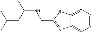 (1,3-benzothiazol-2-ylmethyl)(4-methylpentan-2-yl)amine 结构式