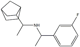 (1-{bicyclo[2.2.1]heptan-2-yl}ethyl)[1-(3-fluorophenyl)ethyl]amine 结构式