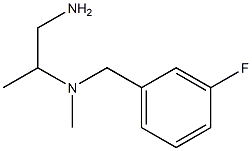 (1-aminopropan-2-yl)[(3-fluorophenyl)methyl]methylamine 结构式