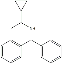 (1-cyclopropylethyl)(diphenylmethyl)amine 结构式