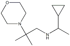 (1-cyclopropylethyl)[2-methyl-2-(morpholin-4-yl)propyl]amine 结构式