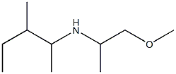 (1-methoxypropan-2-yl)(3-methylpentan-2-yl)amine 结构式