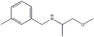 (1-methoxypropan-2-yl)[(3-methylphenyl)methyl]amine 结构式