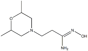 (1Z)-3-(2,6-dimethylmorpholin-4-yl)-N'-hydroxypropanimidamide 结构式
